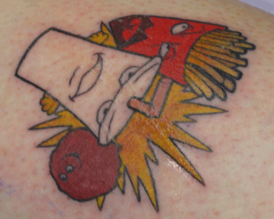 ATHF Tatoo - Frylock and Starbust are Complete